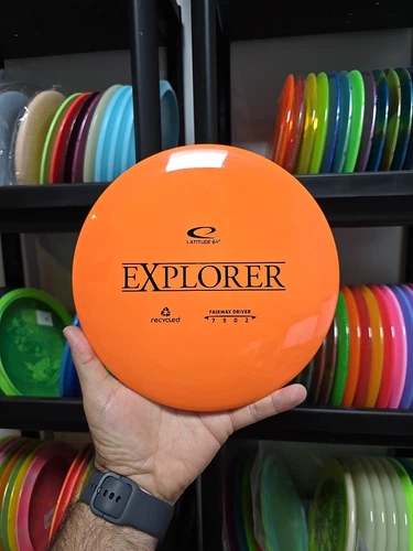 Latitude 64 Recycled Gold Explorer Orange 172g Disc Golf Driver Trilogy Discs 