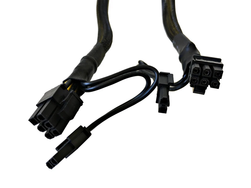 AYA 10" (10 Inch) 16AWG PCIE 6-Pin Y Splitter to Dual PCIE 8-Pin (6+2) Cable - Image 4 of 4