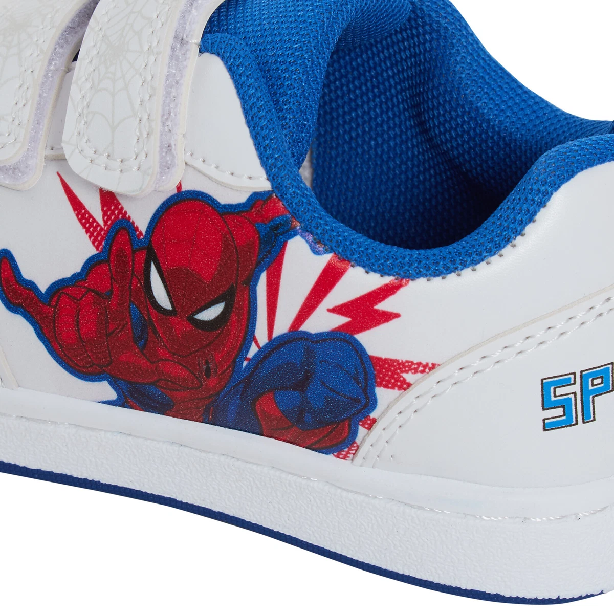 Boys Spiderman Trainers Kids Marvel Lightweight Easy Fasten Sports