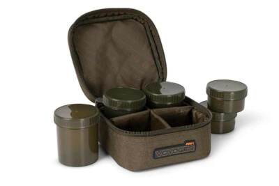 Fox Voyager 6 Pot Hookbait Case 17x17x10cm Hakenköderbehälter Hakenköder Dose DA