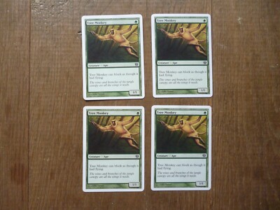 MTG 4 x Baumaffe Stammkarte 9. Auflage Kernset Magic The Gathering Spielset