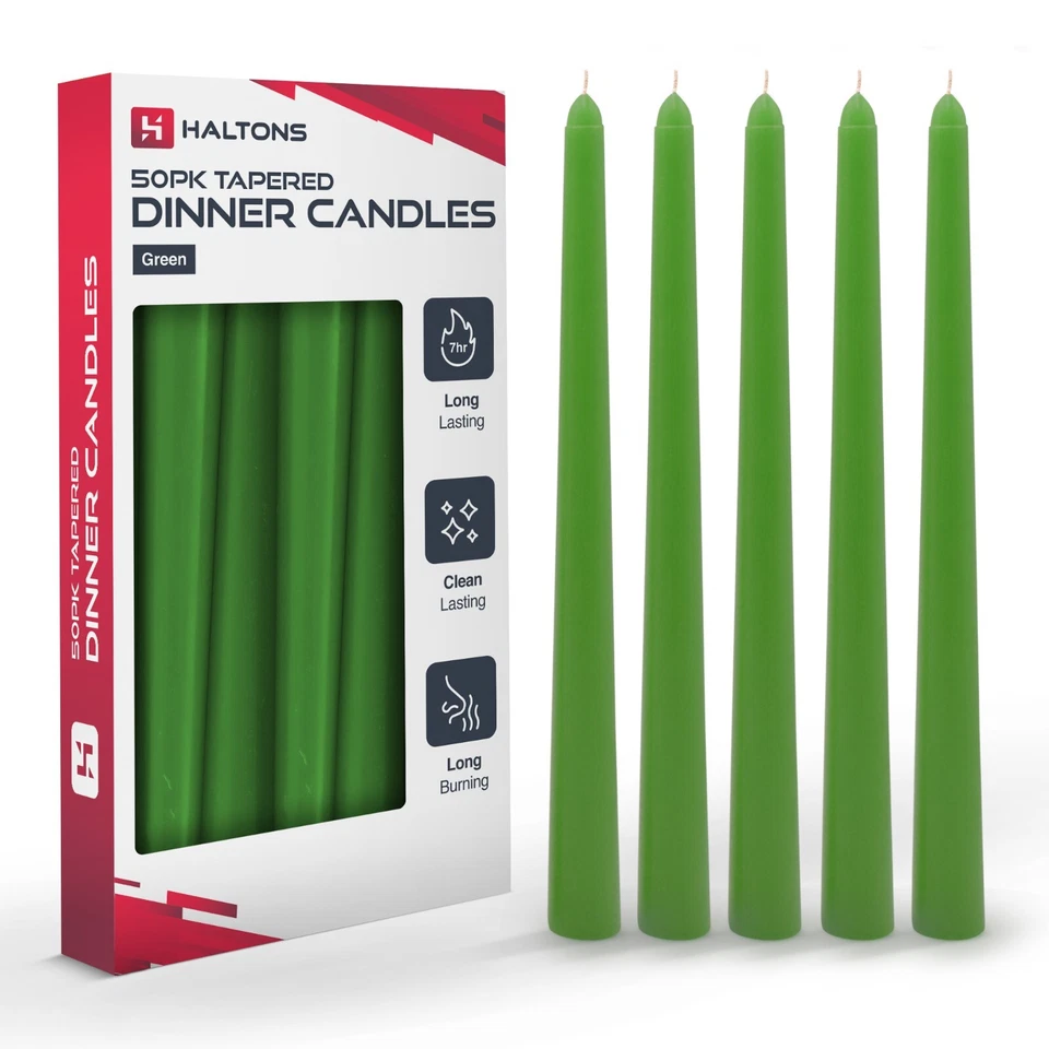 50 p k dinner candles haltons
