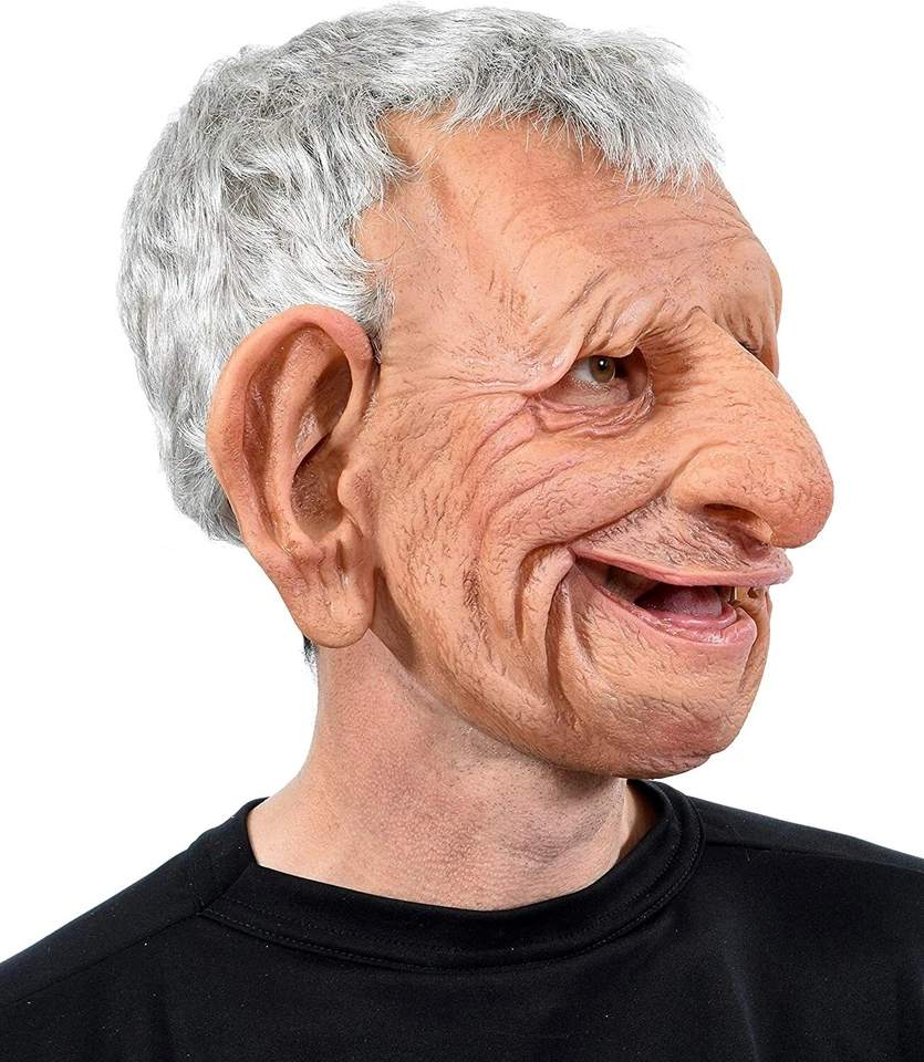 Zagone Studios "Papa" Quality Realistic Soft Flexible Moving Mouth Old Man Mask - Image 3 of 3