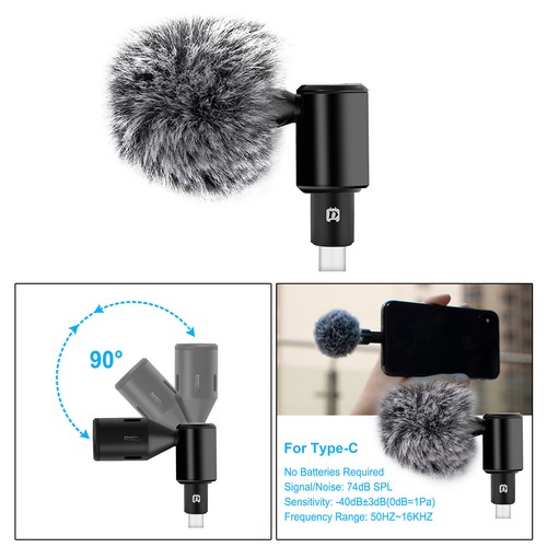 Kondensatormikrofon Telefonmikrofon Plug & Play für Handy USB Typ C - Bild 8 von 11