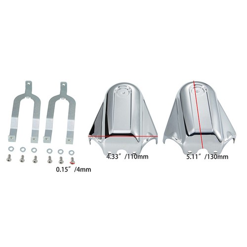 ABS Plastic Motorcycle Rear Axle Covers For Harley-Davidson Softail 2006-2015 - Picture 2 of 20