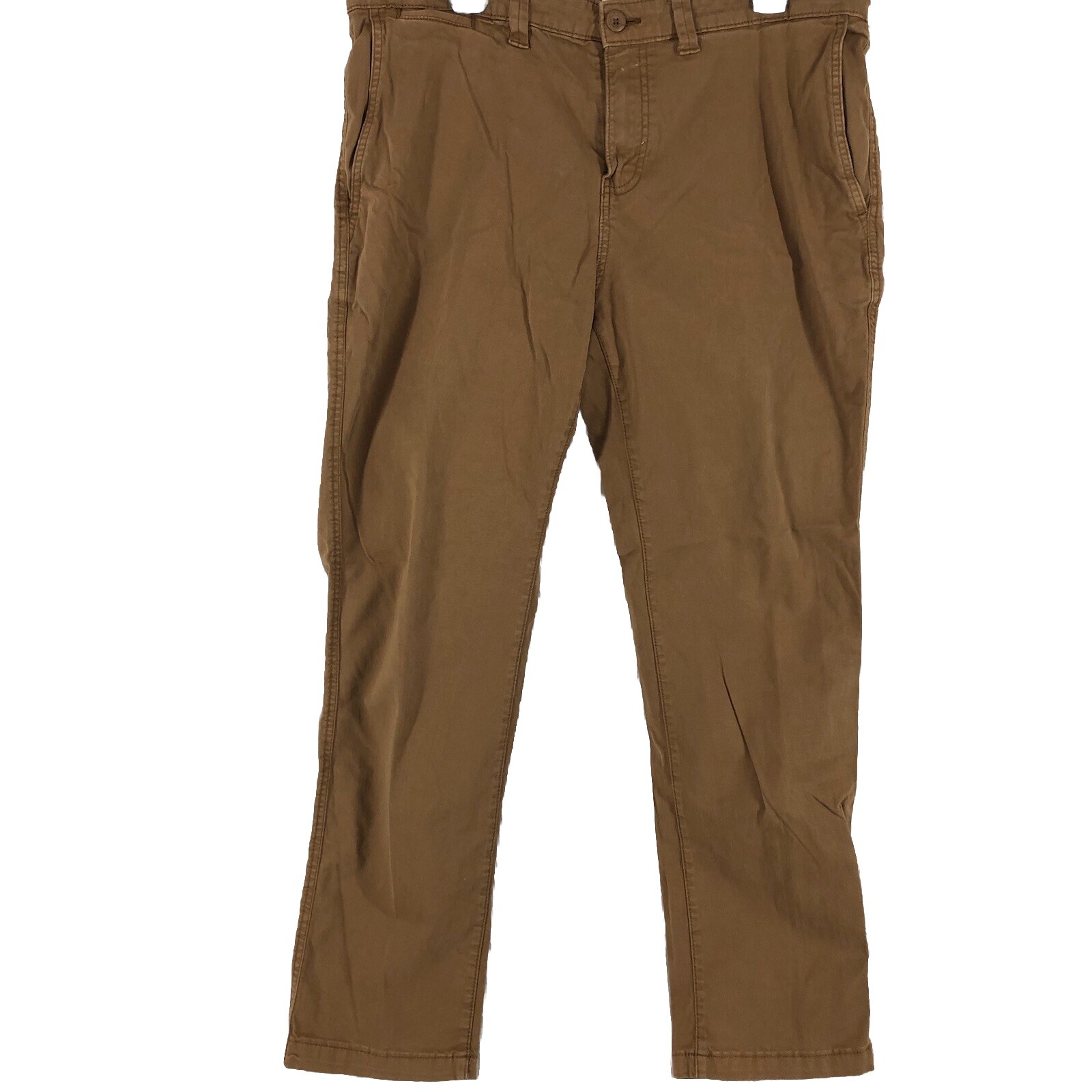 Faded glory chino pants men’s 36 x 30 Brown Straight regular fit stretch comfort