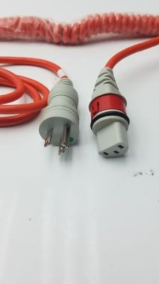 Genuine LINAK 240 Volts Power Cable Orange 10/250~IE C320.1 SML