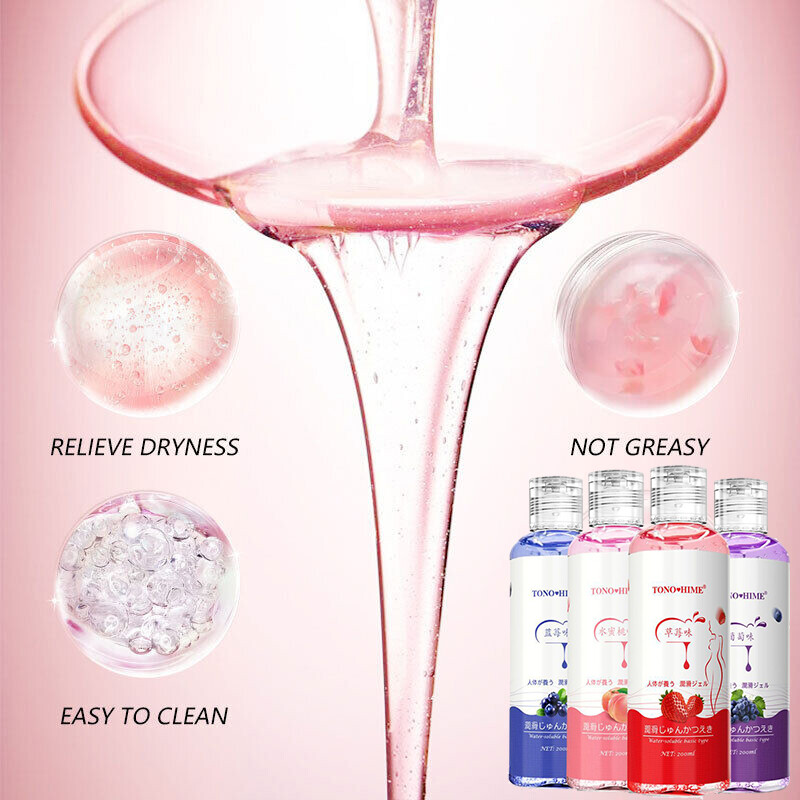 Fruit Flavor Sex Lube Lubricant Gel Water Based Edible Mild Oral Massage Oil NEW