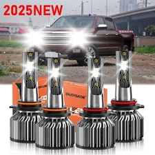 Car LED Headlight Bulb Hi/Low Beam For Chevy Silverado 1500 HD Classic 2007-2007