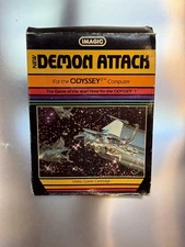 Demon Attack Game For Magnavox Odyssey 2 - Cartridge With Box, rare, Imagic 1983