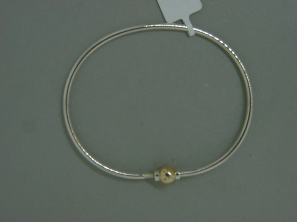 Brazalete LeStage Genuino Cape Cod Plata de Ley y Oro 14K - Joyería de Diseñador Foto 3 de 4