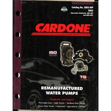 2003 Cardone Remanufactured Water Pumps Catalog No. 5803-WP