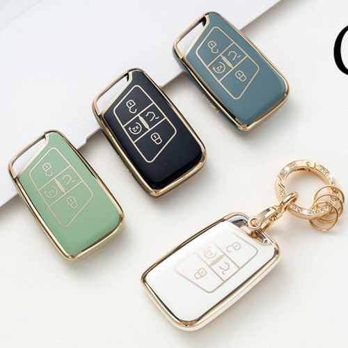 Key Fob Cover with Keychain, Key ShellCover Holder for Tiguan Atl  Color: Blue - Picture 6 of 6