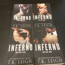 Inferno Saga #1-4 By T K Leigh Lot Of 4 Paperbacks VG -LN Condition