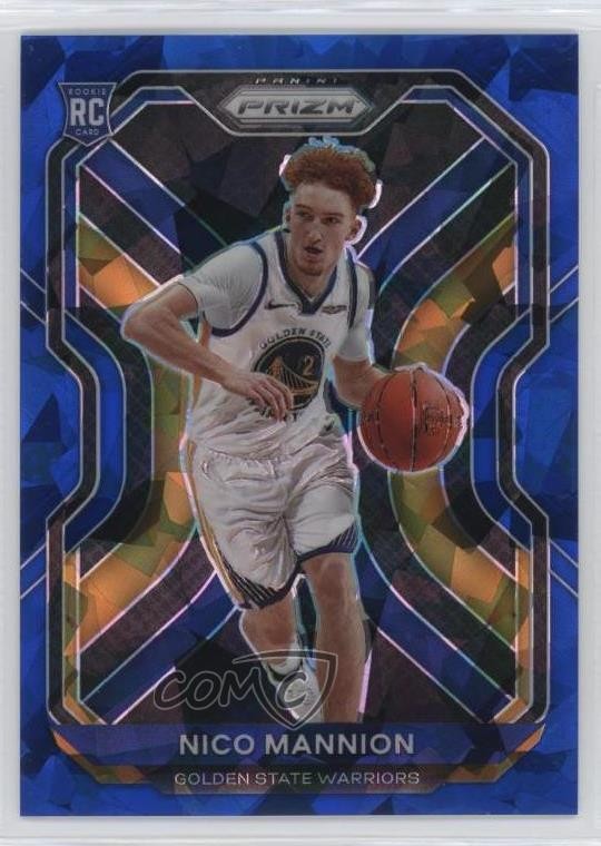 2020-21 Panini Prizm Blue Ice Prizm 19/125 Nico Mannion #293 Rookie RC 12yh