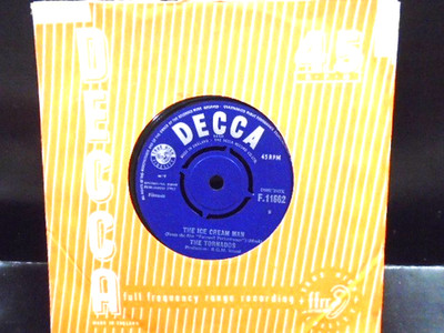 THE TORNADOS '' THE ICE CREAM MAN '' Or.UK  DECCA EX+  COND.IN Or.SL.