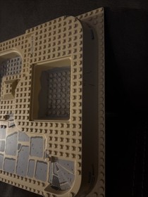 Lego part 6092pb03 Baseplate Raised 32x32 Three Level Slate Ramp 5978 Adventurer