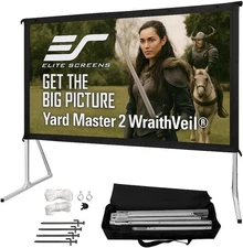 Elite Screens Yard Master 2 DUAL Projector Screen, 150-INCH 16:9, Front and Rear