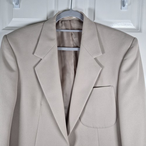 Chums Blazer Herren 40 Beige Einreiher Regular Fit Vintage 3 Taschen - Bild 5 von 17