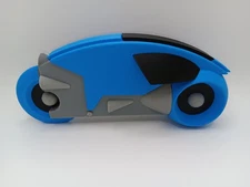 Retro Lightcycle Blue for Vintage Tron action figures and light cycle toys