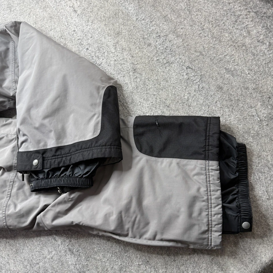 LL Bean Snow Pants Men L Gray Black Nylon Insulated Ski Gaiters 31" - Image 2 of 4