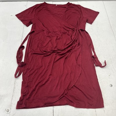 red ruched wrap dress Asymmetrical Red Ruched Wrap Cocktail Dress Modsele