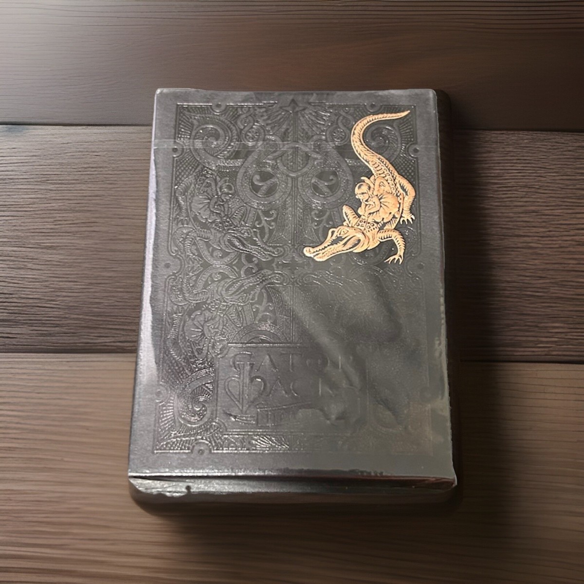 Rose Gold Black Gatorbacks Playing Card Deck By Blaine