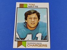 1973 TOPPS FOOTBALL #338 TOM MATTE HIGH GRADE NEAR MINT NRMT