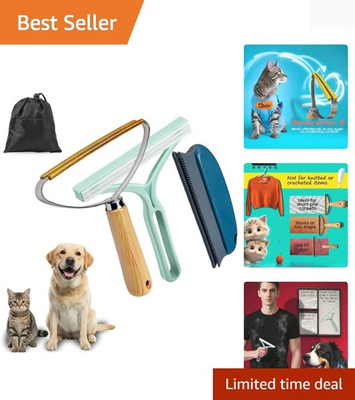 #ad #ad Ultimate 3 Pack Reusable Pet Hair Scraper Lightweight Tool for Household Fur $14.99
