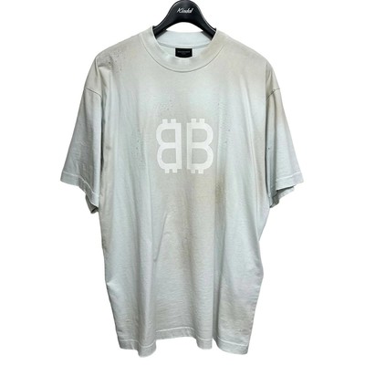 BALENCIAGA 2023SS TOVU6 MEDIUM FIT Crushed T-shirt White color close to