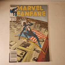 Marvel Fanfare #42 (1989) CLASSIC US FLAG W/ 1st app BLACK SUIT SPIDERMAN COVER