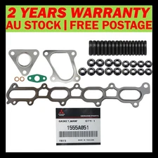 Genuine Exhaust Manifold & Turbo Gasket & Stud Kit For Mitsubishi Triton MN 2.5L