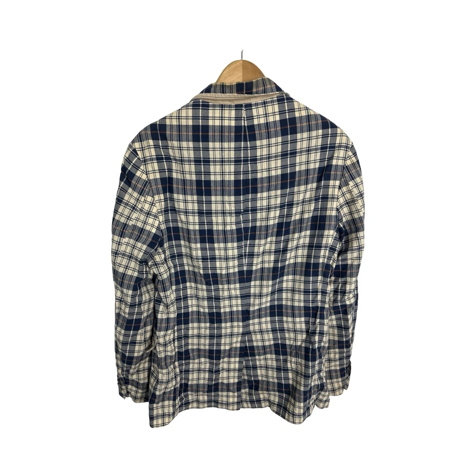 Abrigo deportivo a cuadros vintage Polo Ralph Lauren para hombre Blazer chaqueta talla mediana Foto 3 de 4