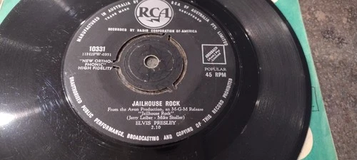 ELVIS PRESLEY - JAILHOUSE ROCK - RCA - AUSTRALIA - RCA 10331 - ROCK - 1957