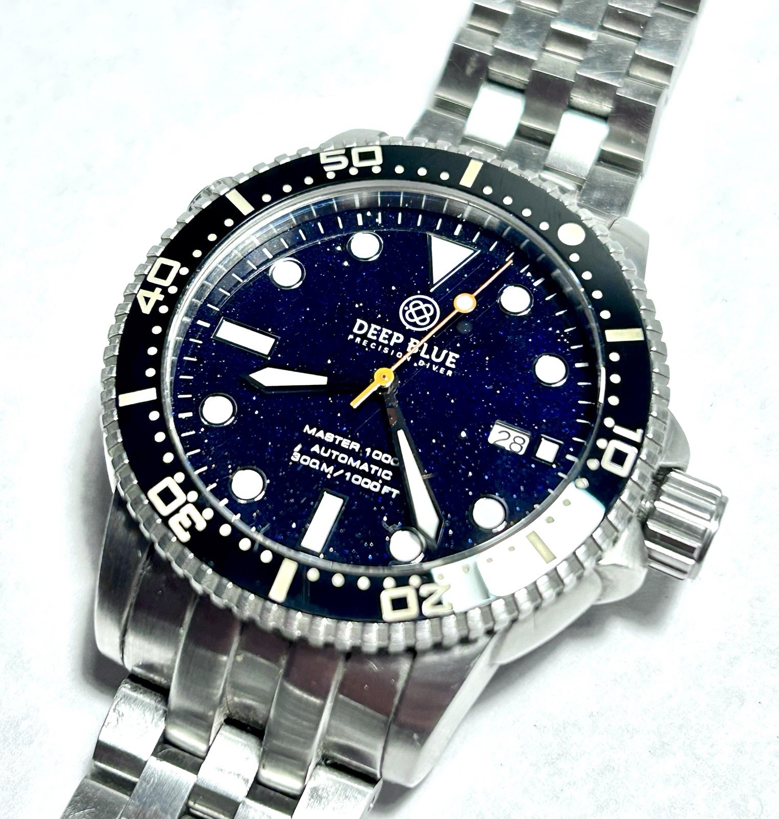 Watch 1000 Blue Men's Diver Crystal Precision Sapphire II Master Automatic Deep - vintagewatches.pk