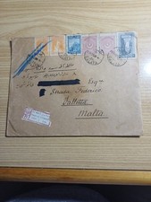 Türkei 1928 Wunderschöner Einschreiben X Malta Viele Transitmarken
