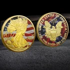 USA Coin Statue Of Liberty Gold Commemorative Challenge Coin Painted 2025 Gift