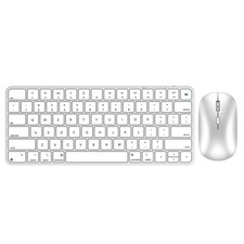 Bluetooth Keyboard and Mouse for Mac, Rechargeable, Mini Size, Ultra Slim, Qu...