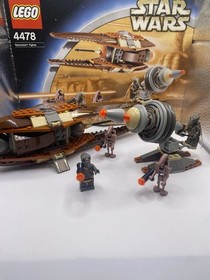 Lego Geonosian Fighter (4478) 100% Complete W/ All Figures. Excellent W/ Manual.