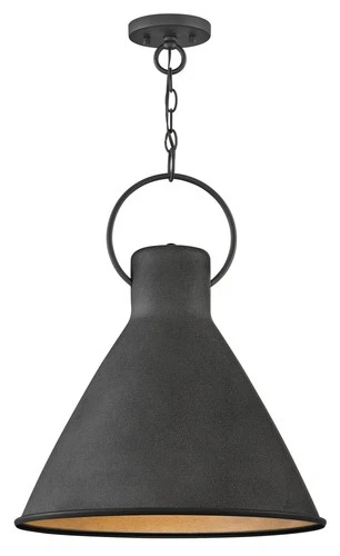 Hinkley Lighting 3555 Winnie 1 Light 18"W Pendant - Polished White / Distressed - Picture 6 of 8