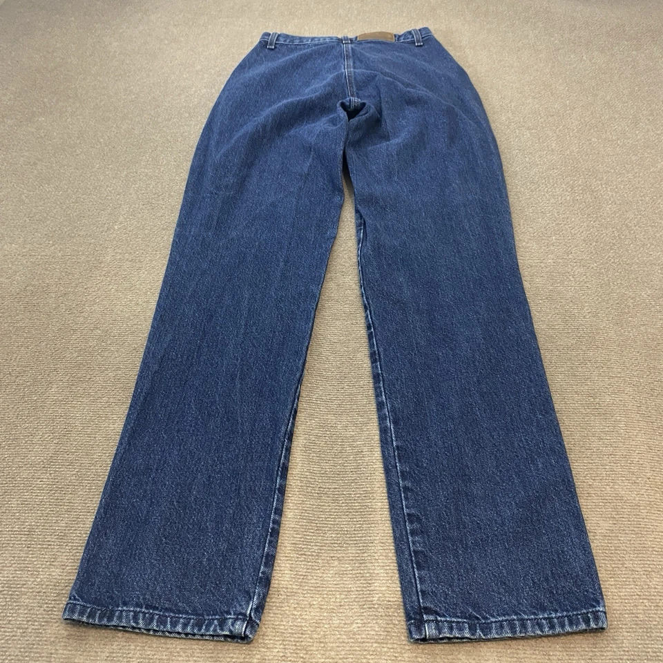 VTG Rocky Mountain Jeans Womens 29/9 Fits 27x36 Blue Denim Western Bareback - Image 3 of 4
