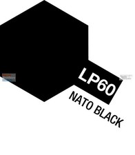 TAM82160 Tamiya Lacquer Paint LP-60 NATO Black 10ml 1/3 fl oz 
