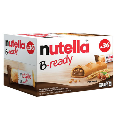 Nutella B-Ready, Snack Bars, Hazelnut Spread With Cocoa, 36 ct. FREE shipping