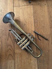 Vintage Selmer Invicta Trumpet – For Parts / Repair – Damaged