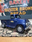 Vintage Pressed Steel Round Fender Blue Ford Tonka Pick Up Truck Toy