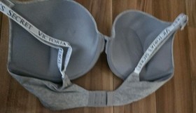 NWT Victoria's Secret bombshell add 2 cups T-Shirt padded bra gray 36D push up