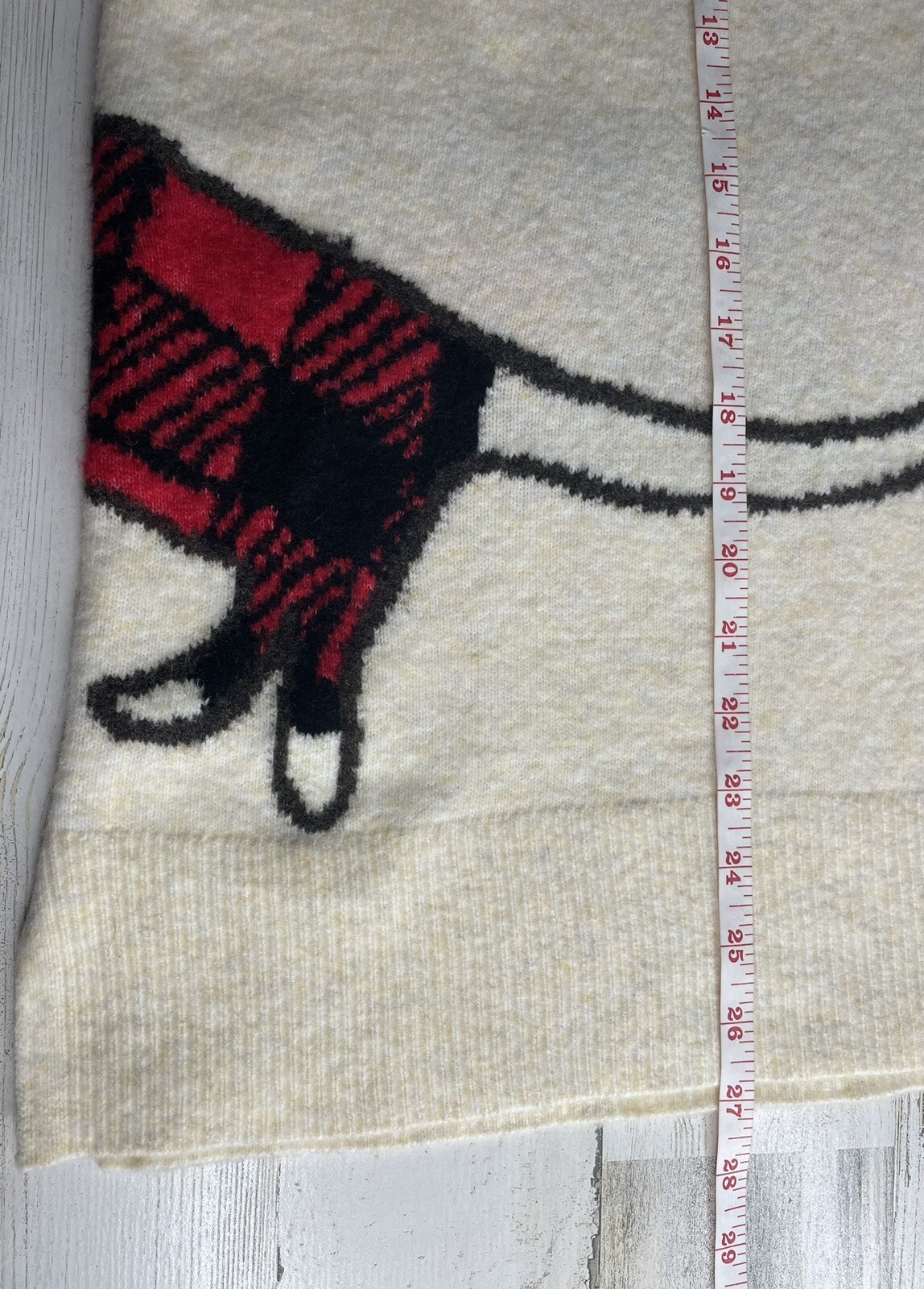 Loft Buffalo Plaid Dog Sweater Woman Size Medium Top Wool Blend EUC! eBay