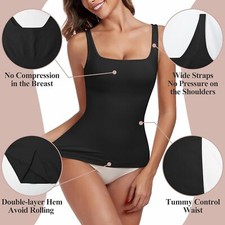 Shapewear Tank Top Für Damen - Nahtloser Form-BH Mit Verstellbaren Trägern
