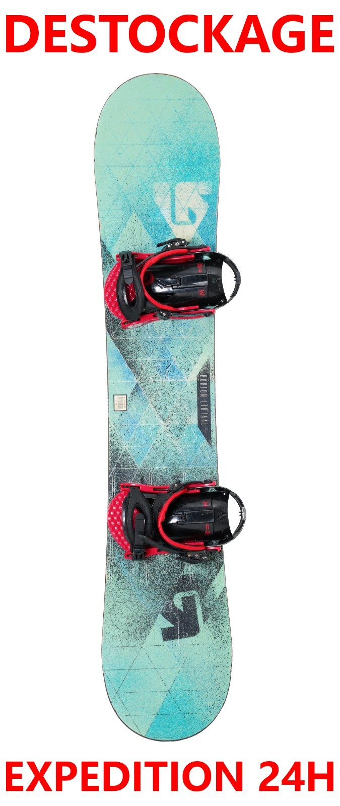 Tabla De Snowboard BURTON "LTR" Tamaño: 144 Cm = 1 Metro 44 + Fijaciones