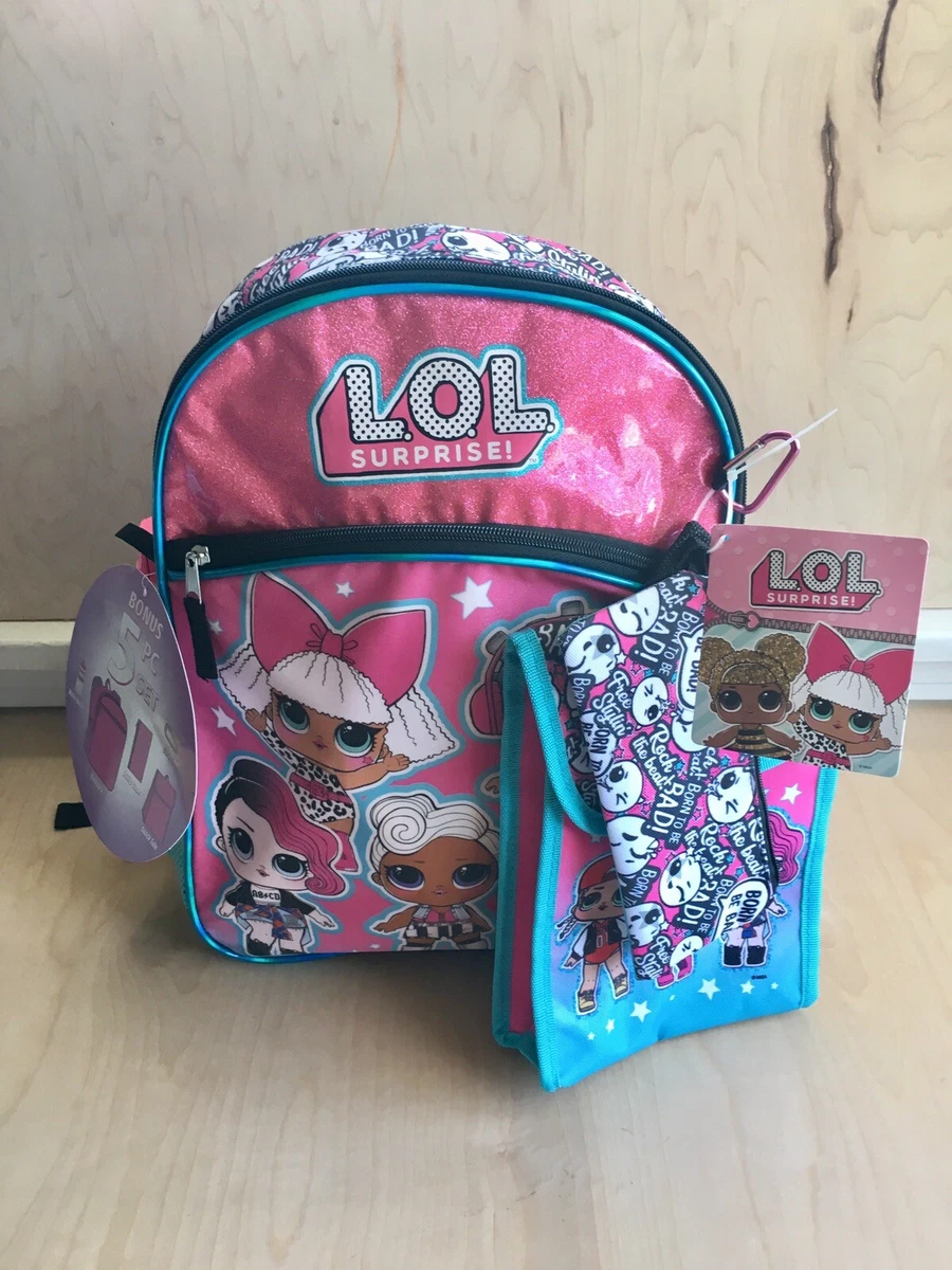 Lol 5 top piece backpack set